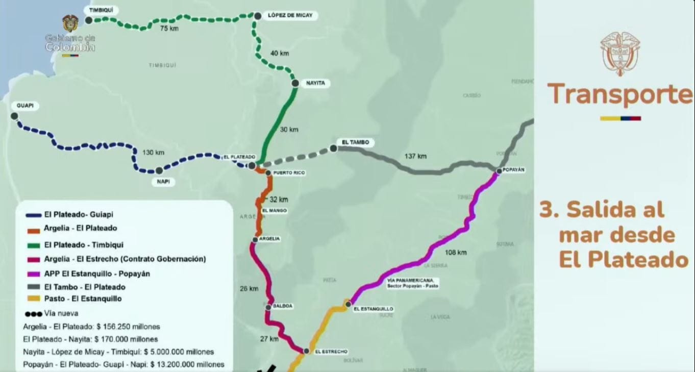 Controversia y Desafíos en la Construcción de la Vía Popayán al Mar en el Cauca