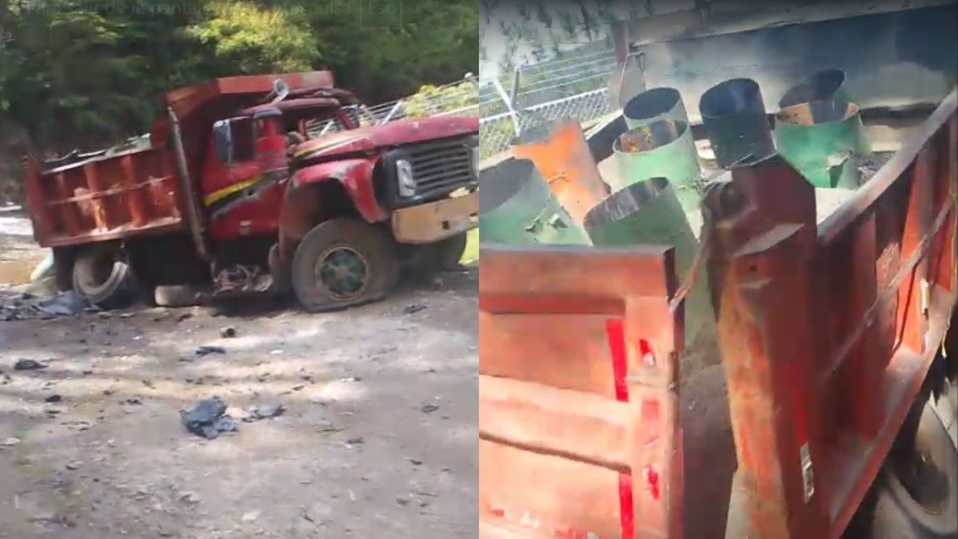 (Vídeos) Disidencias atacan al Ejército con volquetas cargadas con explosivos en Suárez, Cauca