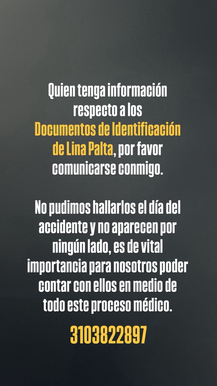 馃敶 隆URGENTE! 馃敶 Se solicita la colaboraci贸n de la ciudadan铆a: