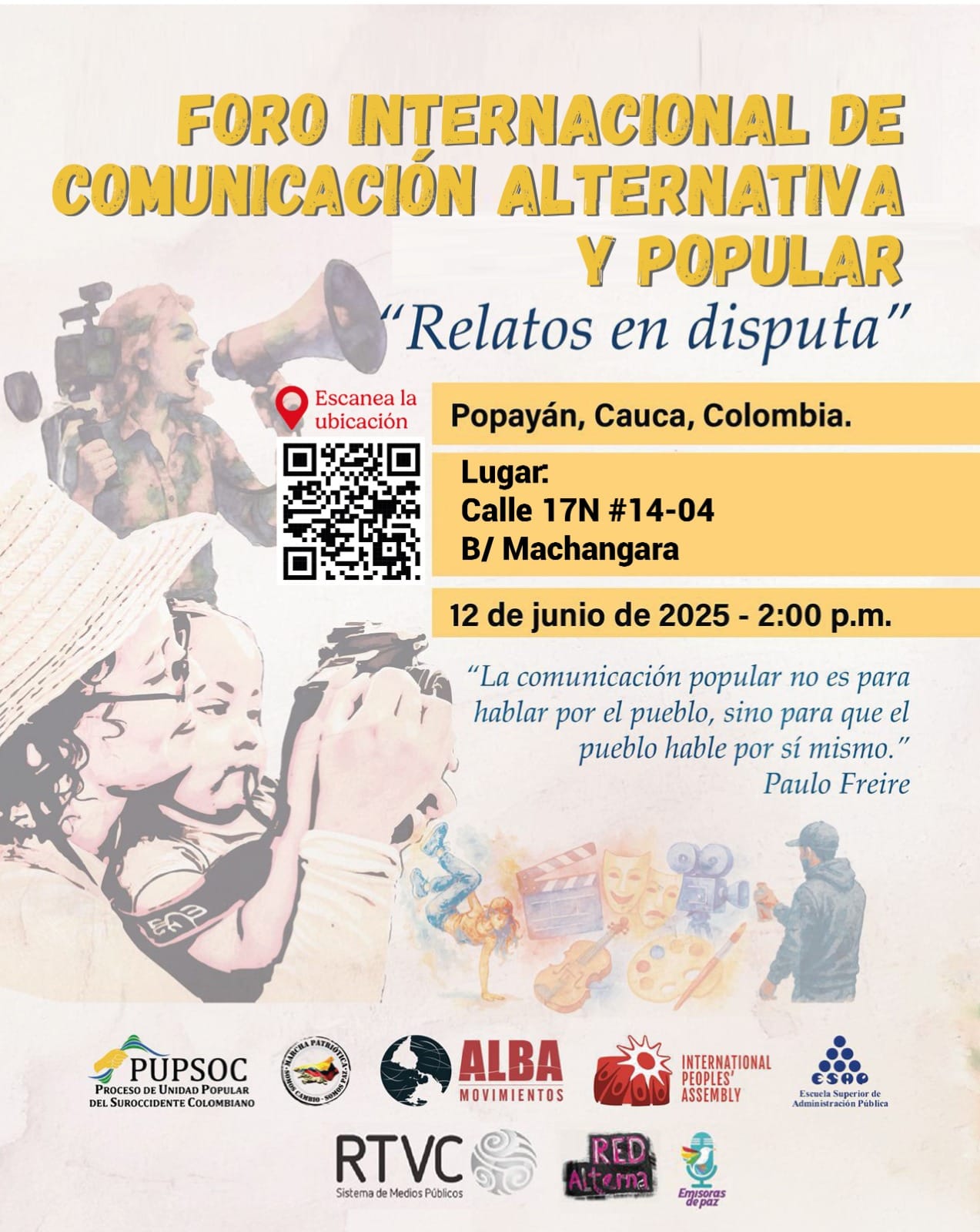 En Popayán se abre con paso firme la comunicación alternativa y popular