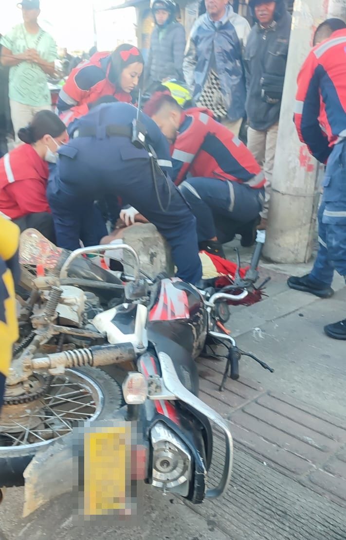 Terror vial en Popayán: otro aparatoso accidente de tránsito dejó dos personas heridas; una de ellas de gravedad