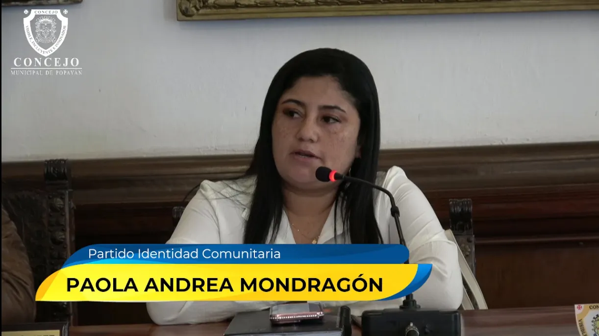 Paola Mondragón lidera denuncia contra urbanizadores ilegales con respaldo del Concejo de Popayán