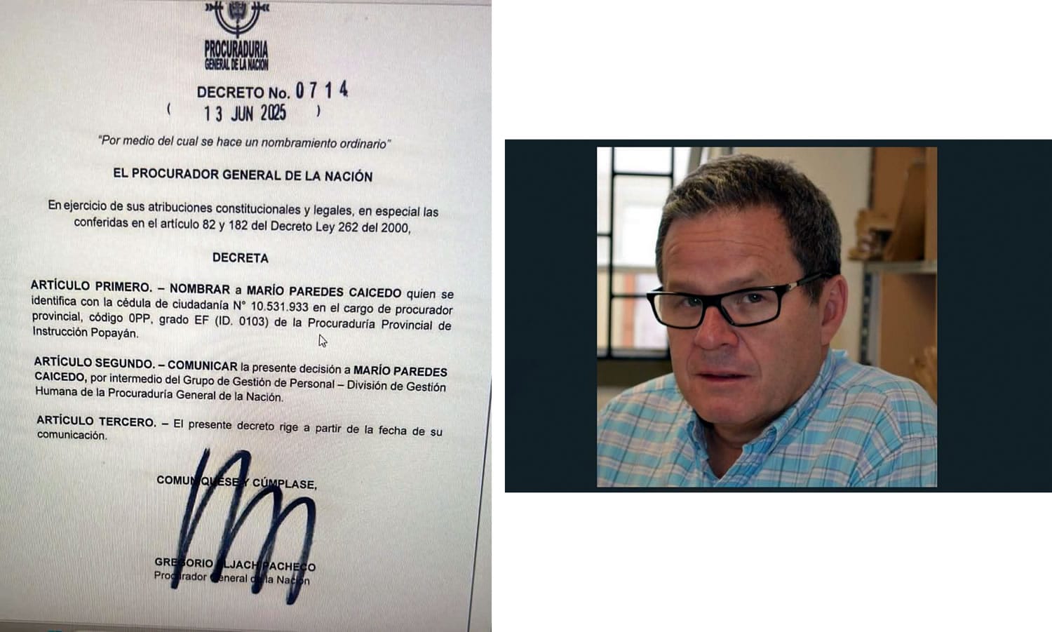 Nuevo procurador en Popayán: ¿seguirá la gaveta cerrada?