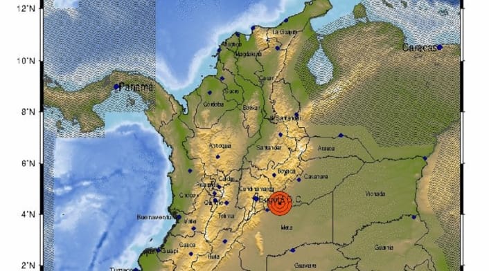 Se movió dura la tierra en Colombia en la mañana de este domingo 8 de junio