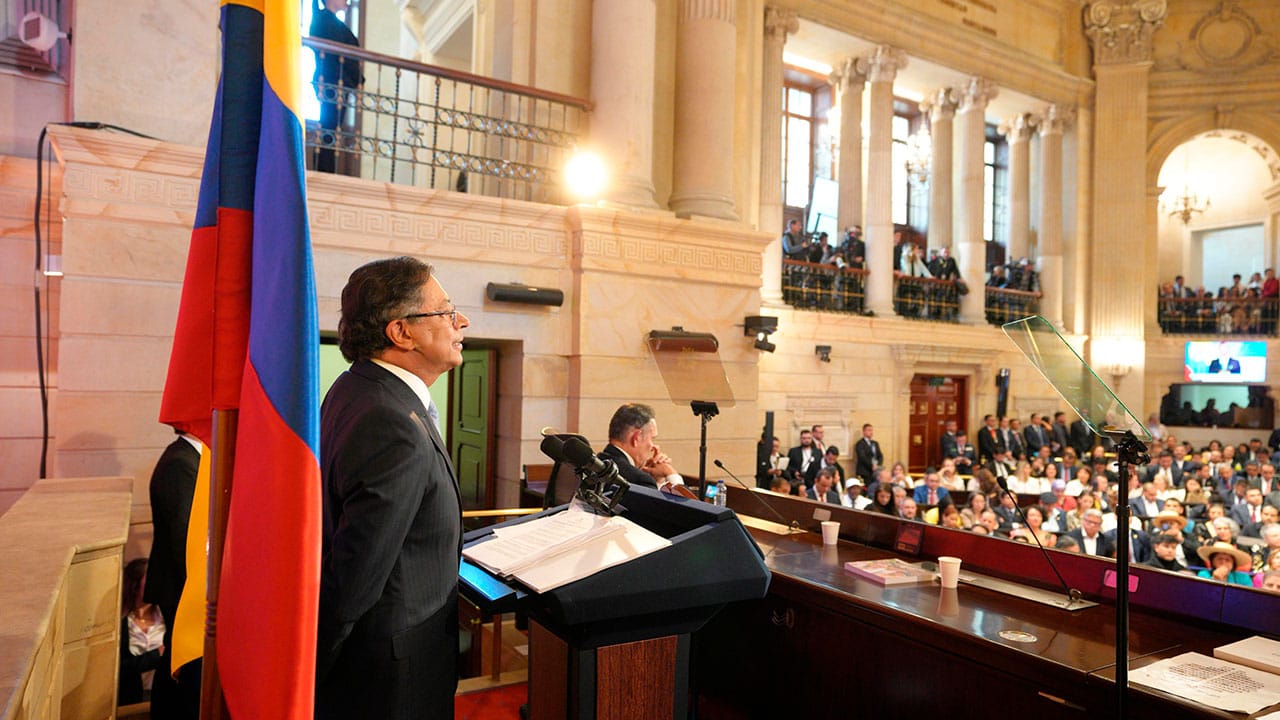 Presidente Petro destacó que hoy el Congreso no discute sobre crimen, sino sobre los problemas del pueblo, “eso sí se llama democracia”