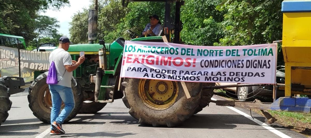 Gremio arrocero inició paro nacional indefinido por incumplimientos del Gobierno