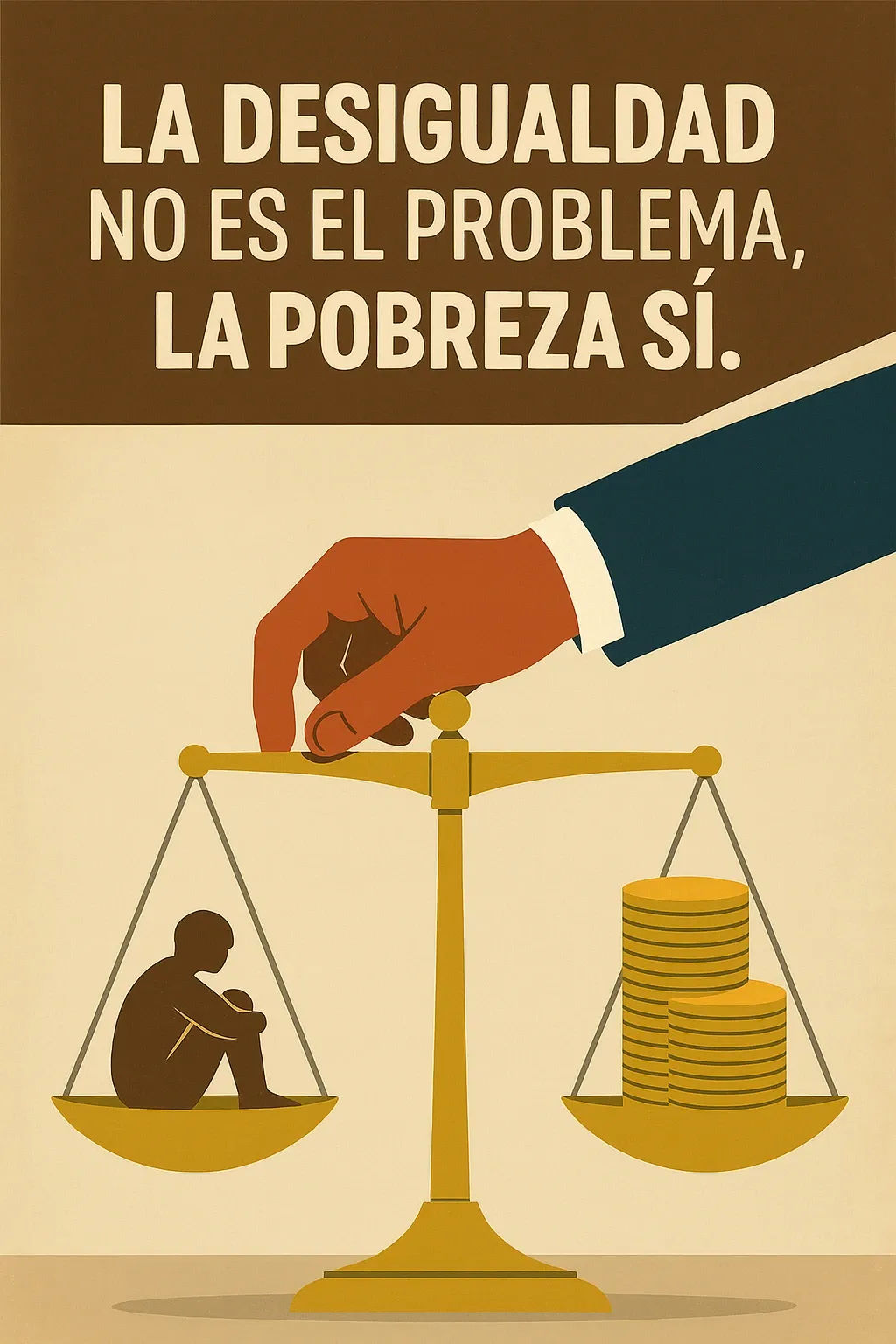 La desigualdad no es el problema, la pobreza sí