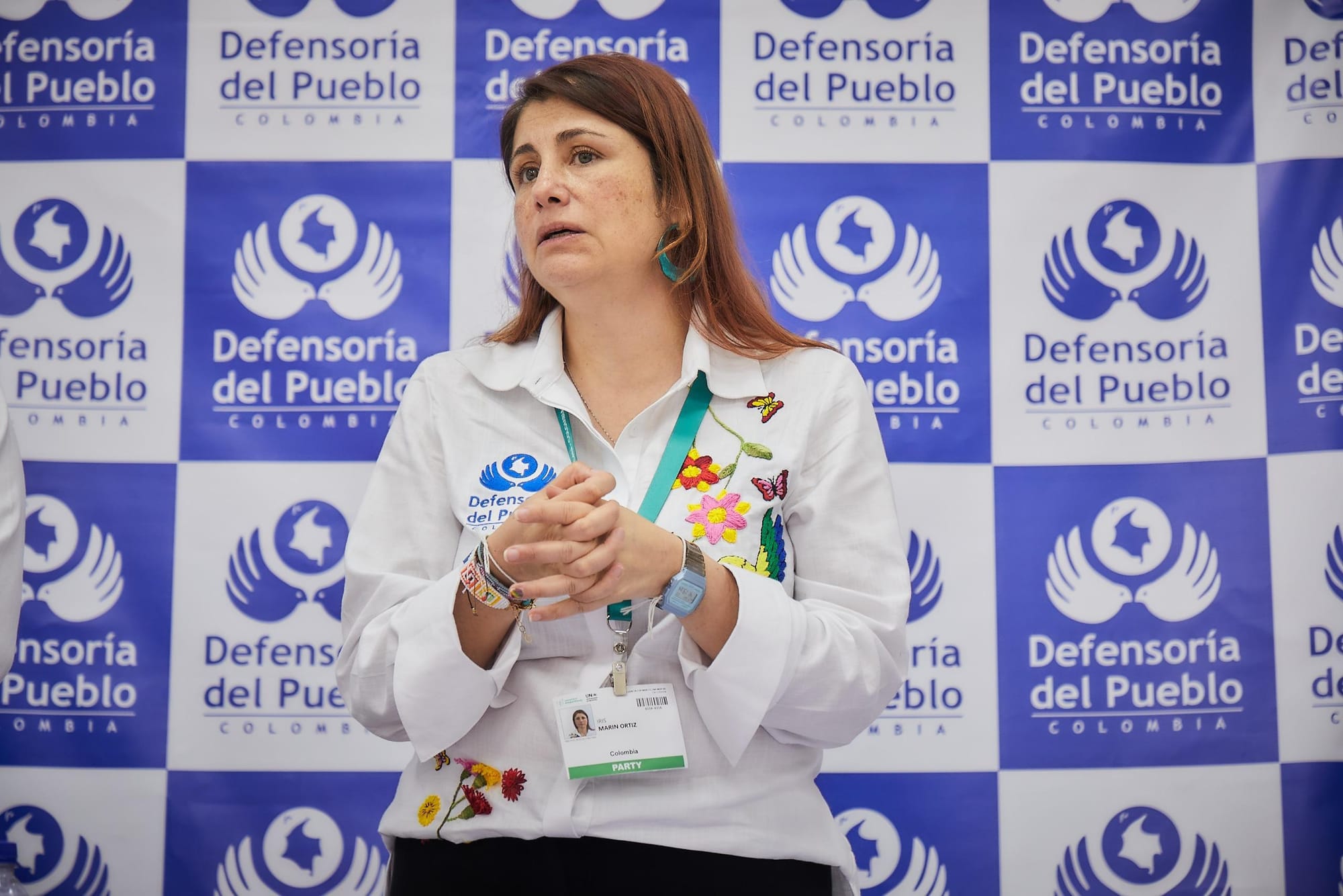 La defensora del Pueblo de Colombia, Iris Marín, pide respeto por la labor de la jueza Sandra Heredia