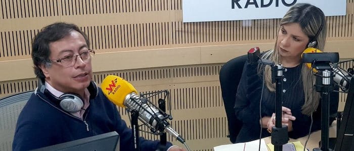 El presidente Gustavo Petro desmiente a la líder de la oposición y periodista Vicky Dávila