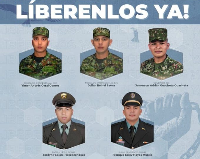 MinDefensa confirma secuestro de cinco uniformados en distintos departamentos, incluyendo el Cauca