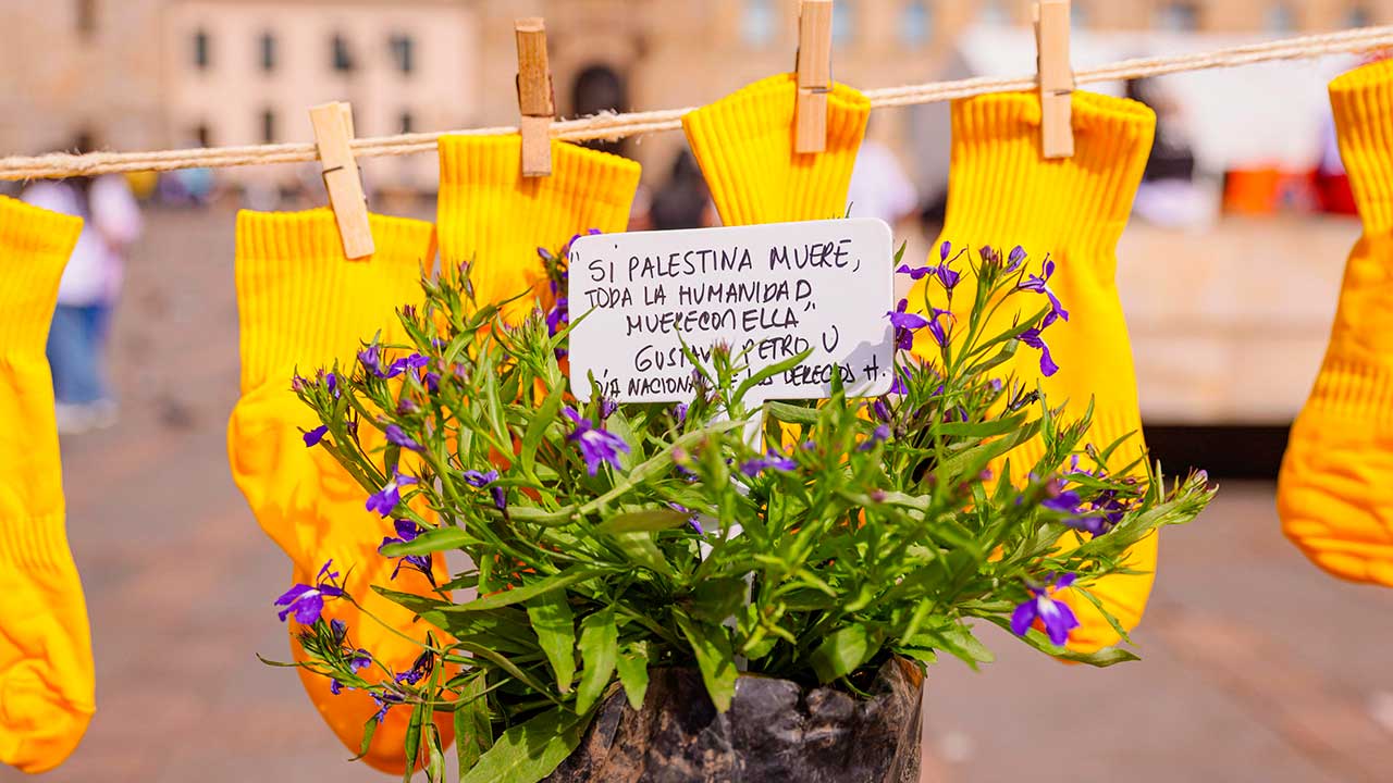 Los niños y niñas de Colombia y Palestina, centro de la conmemoración del día nacional de los derechos humanos
