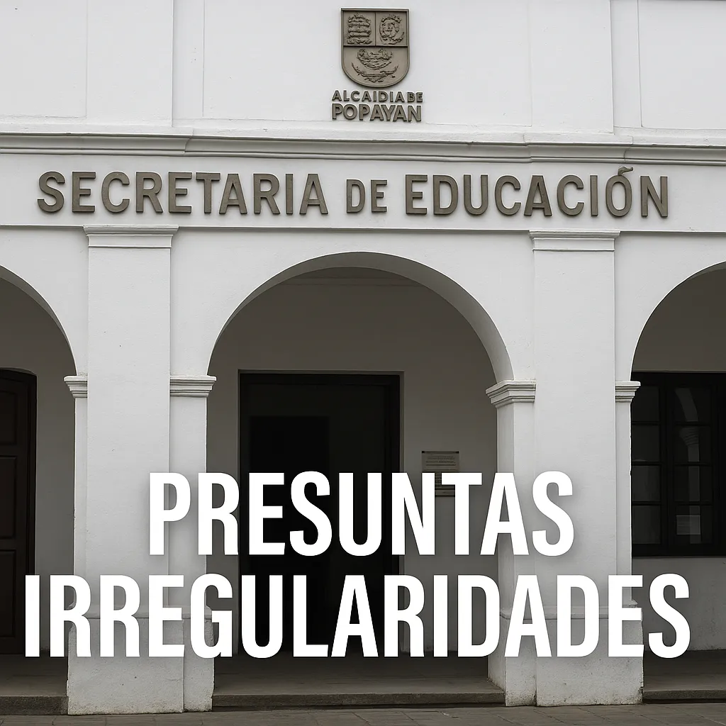 Denuncian presuntas irregularidades en la Secretaría de Educación de Popayán