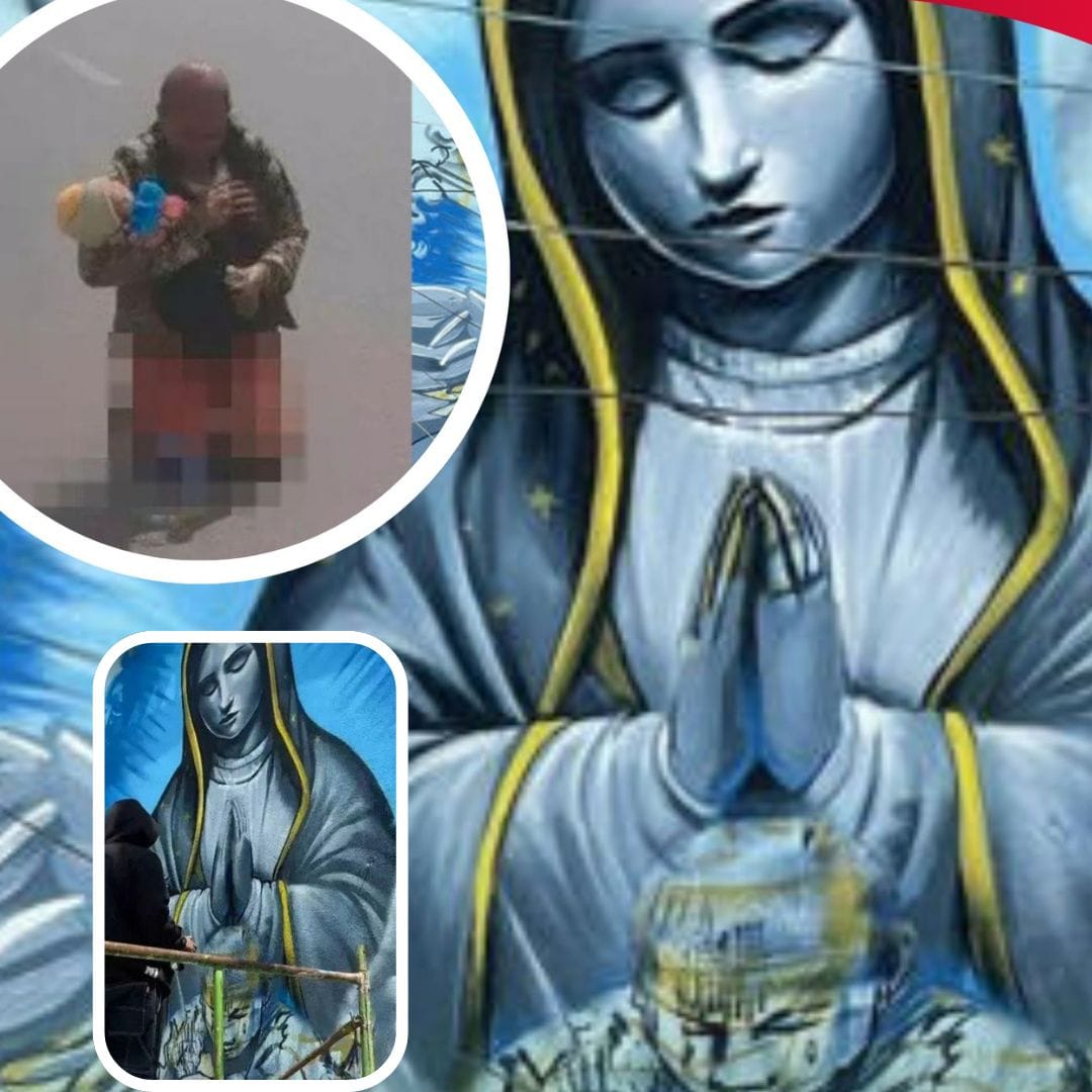 Edifican mural para Alicia, quien protegió a su nieta en explosión de pipa en Iztapalapa, México