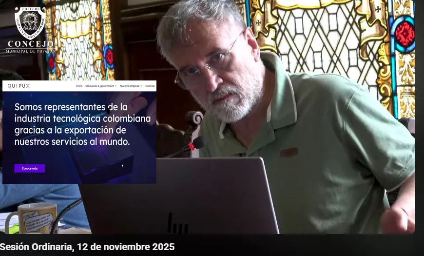 Quipux en la mira: concejales cuestionan negocio de fotomultas con EMTEL en Popayán