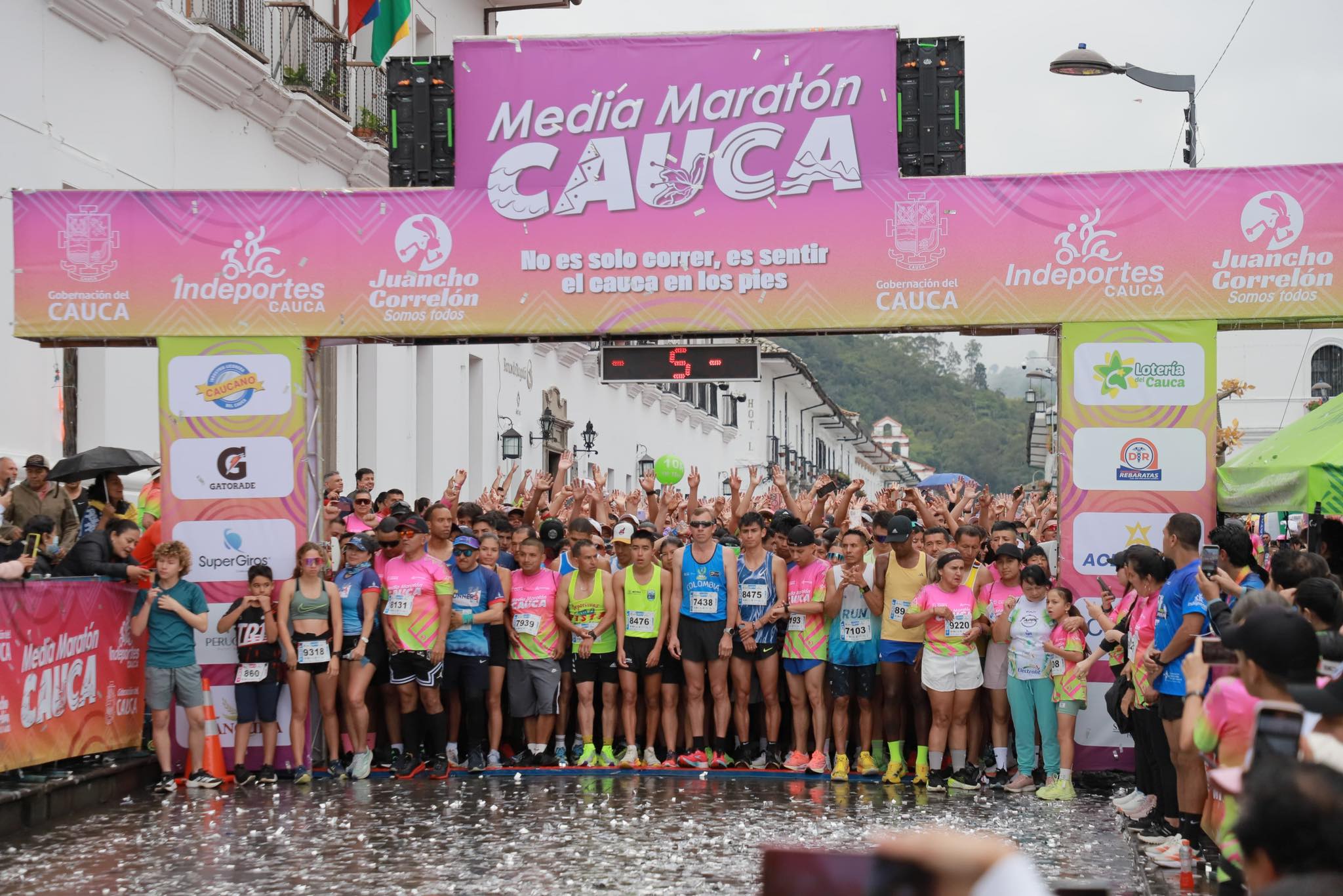 Se cumplió la media maratón del Cauca 2025