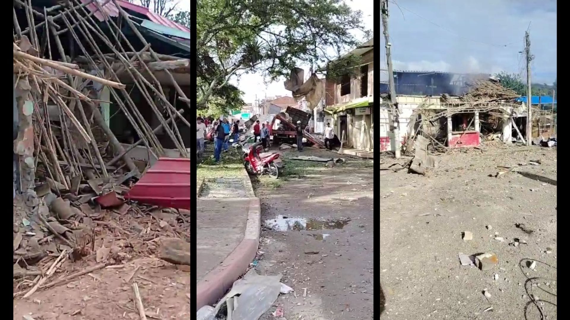 (Videos) Mondomo en ruinas: así quedó el corregimiento tras el ataque de las disidencias