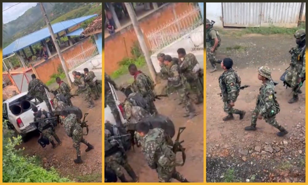 En camionetas de lujo y fuertemente armados: así huyeron las disidencias tras destruir Mondomo