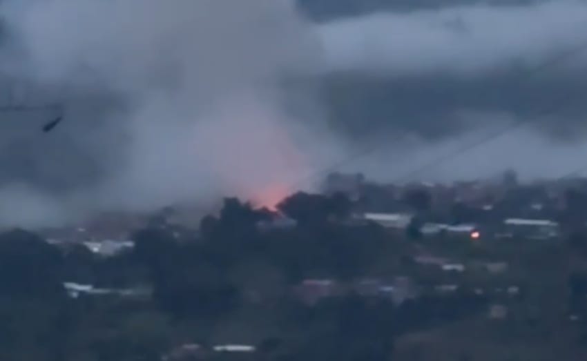 Grave situación de orden público en Mondomo: se escucharon varias explosiones