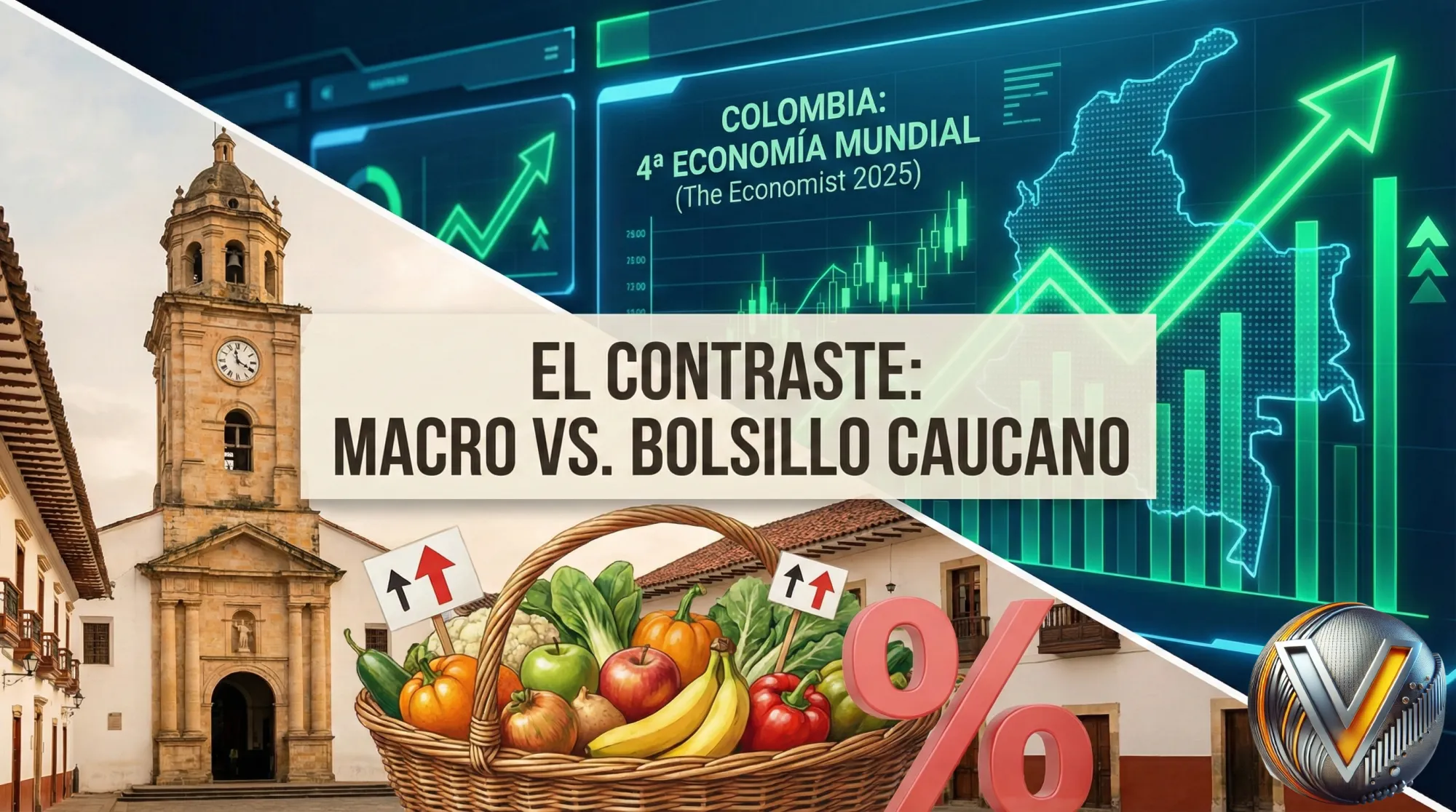 Colombia sorprende como la cuarta economía con mejor desempeño global en 2025