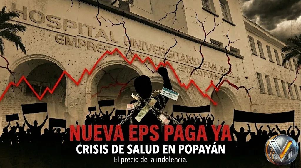 ¡Alerta en Popayán! Trabajadores del Hospital San José realizan plantón para exigir pago urgente de deuda de la Nueva EPS