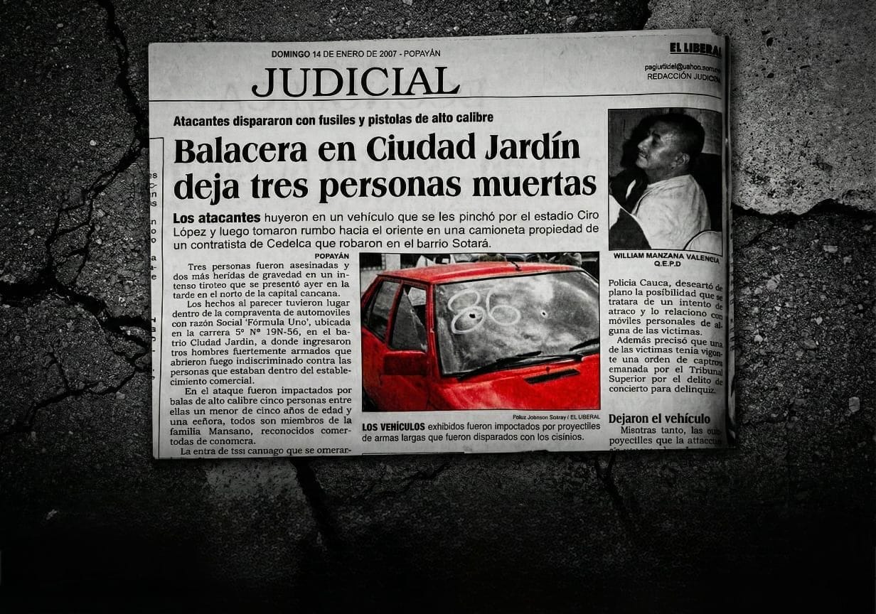 Masacre en Popayán: Cuando la violencia tocó la puerta y la ciudad dejó de sentirse a salvo