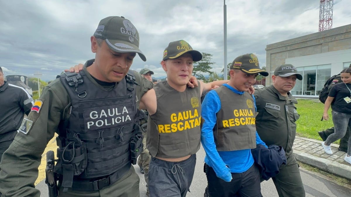 La emotiva llamada entre Miguel Ayala y su padre, Giovanny Ayala, tras ser rescatado en el Patía