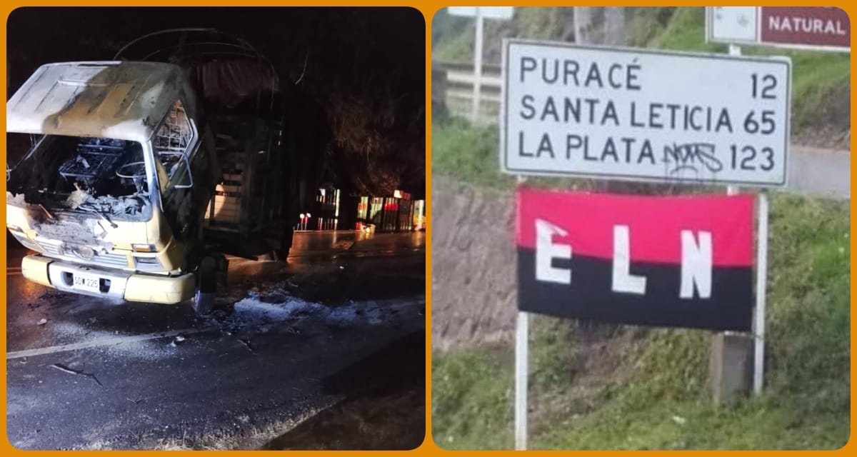 Paro armado del ELN completa dos días y mantiene en jaque la seguridad en el Cauca