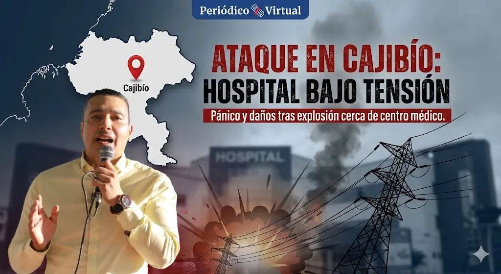 Gobernador del Cauca denuncia grave afectación al Hospital de Cajibío tras atentado contra infraestructura eléctrica
