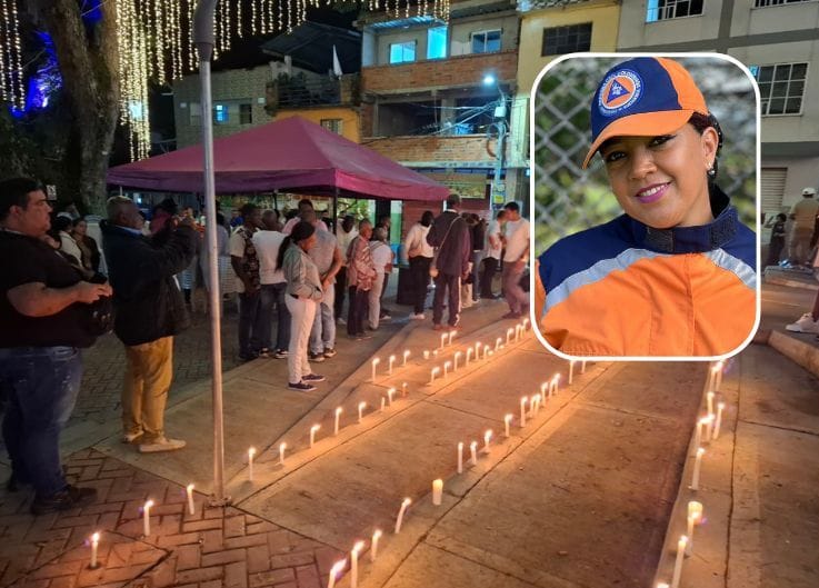 Velatón por la pronta liberación de Adriana María Agredo Álvarez