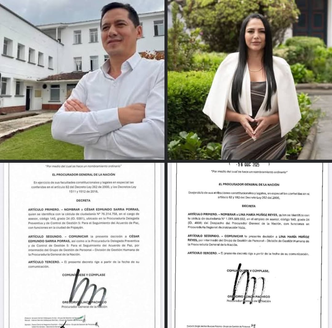¿Juez y parte? Polémica en Popayán por nombramientos de Gregorio Eljach en la Procuraduría
