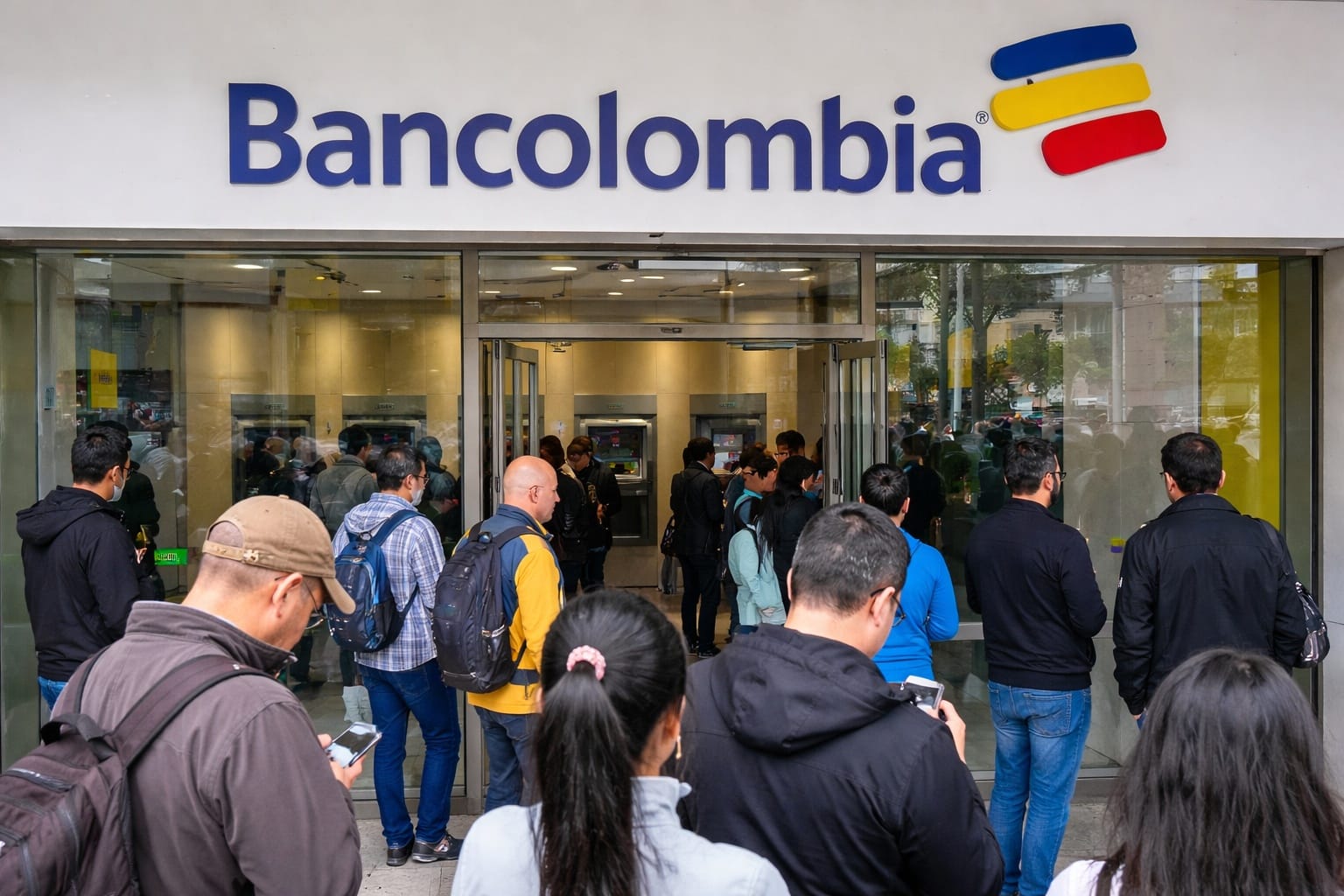 Caos en Bancolombia: fallas en el sistema mantienen bloqueadas funciones clave