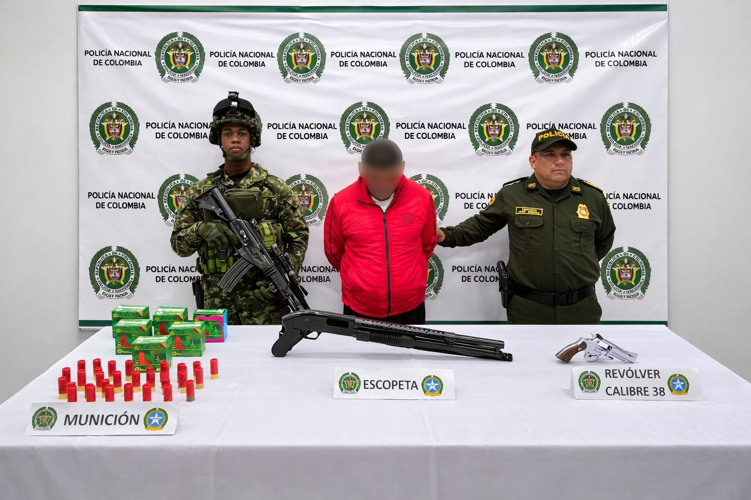 Detenidos dos personas y decomisan armas en operativos contra el homicidio en el departamento de Nariño