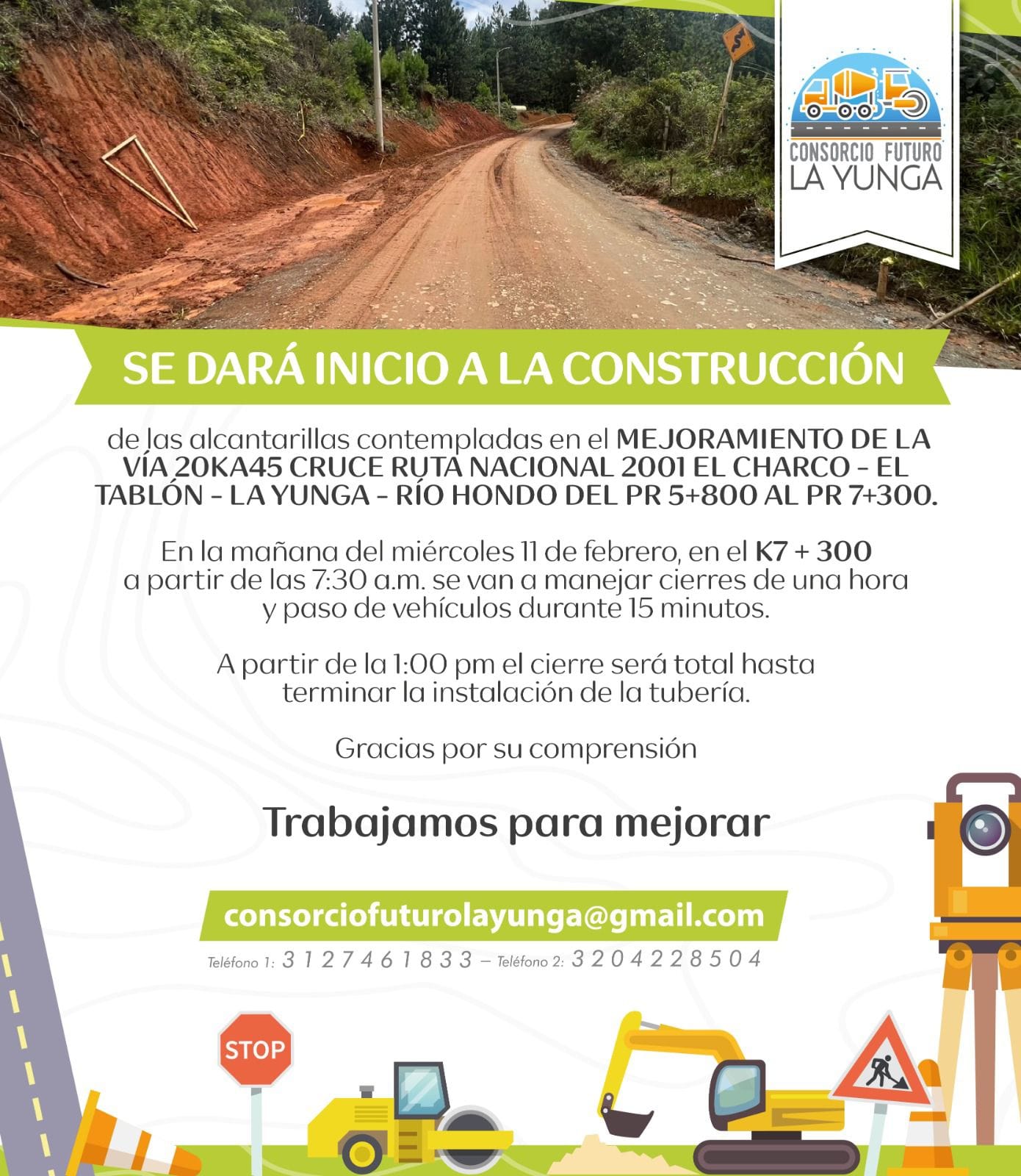 Urbaser advierte posibles retrasos en la recolección de basuras en Popayán por obras viales