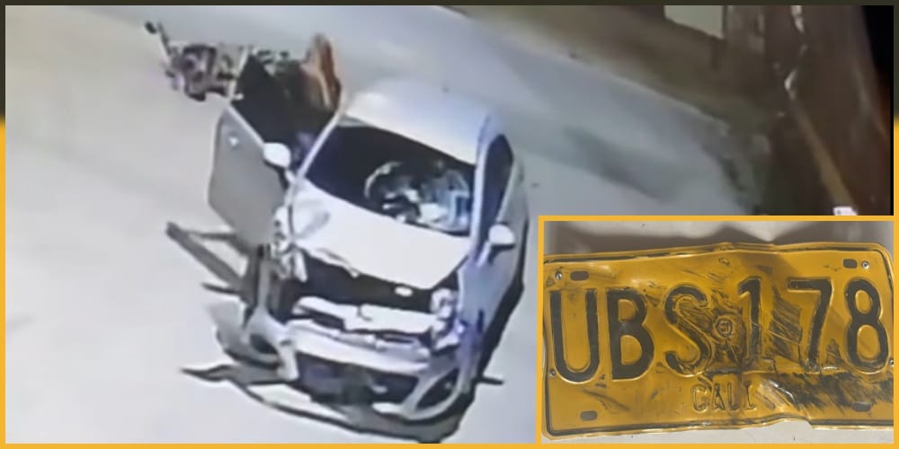 (Vídeo) Motociclista quedó gravemente herido tras choque contra un carro; conductor habría huido del lugar