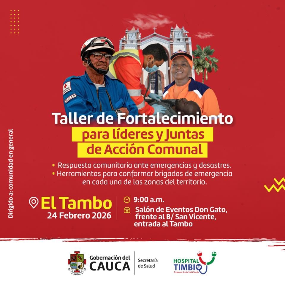 El Tambo se prepara para actuar ante emergencias y fortalecer la protección comunitaria