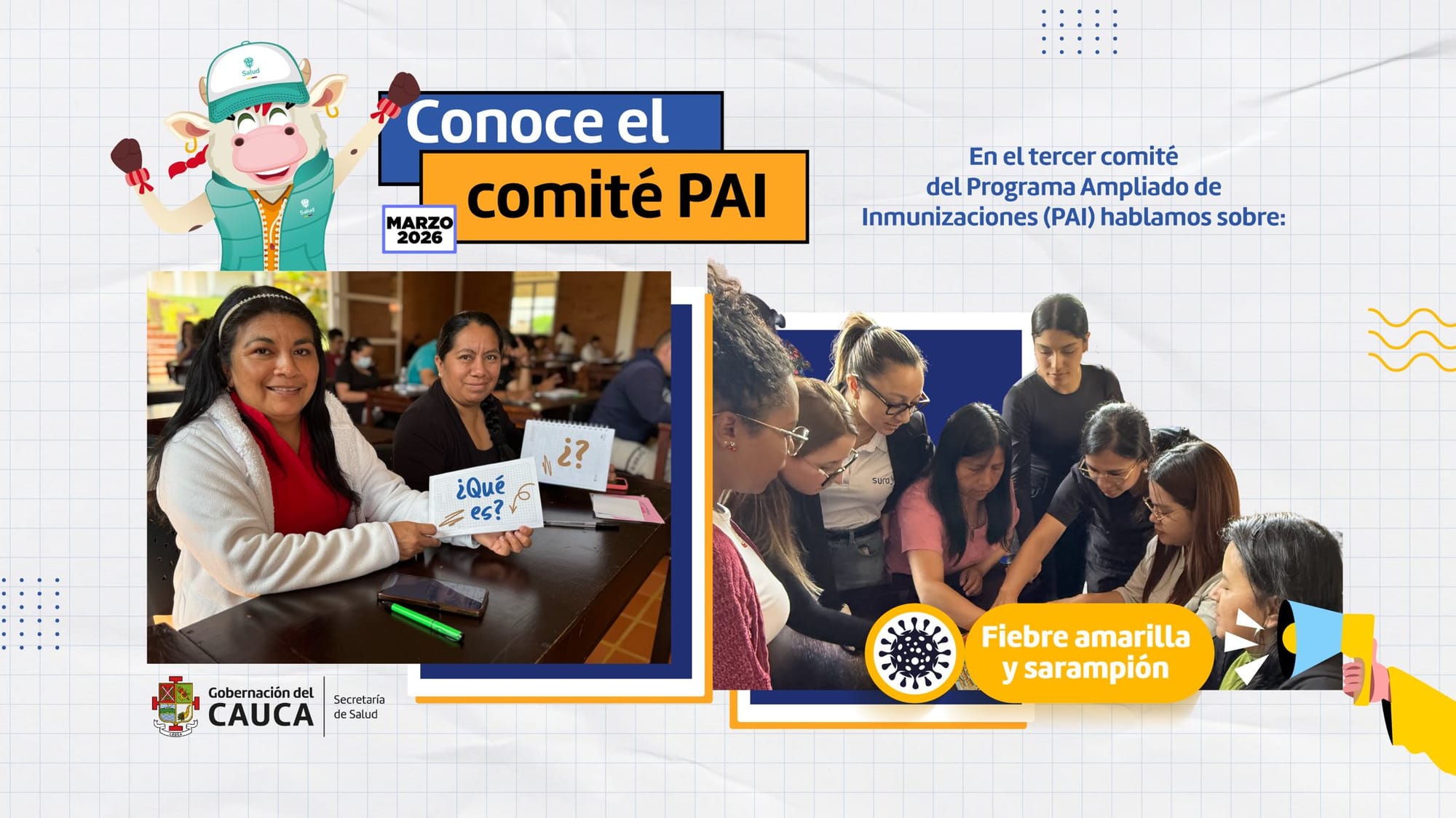 Comités PAI fortalecen estrategias de vacunación y prevención en el Cauca