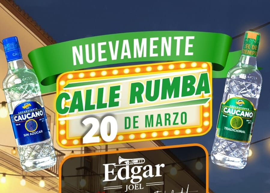 Aguardiente Caucano anuncia segunda edición de “Calle Rumba” en Popayán