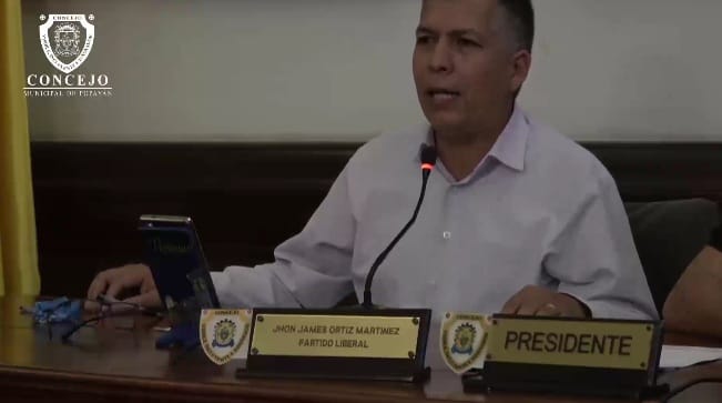 Concejal Jhon Ortiz pide respaldo a la Fuerza Pública y mano firme contra la delincuencia
