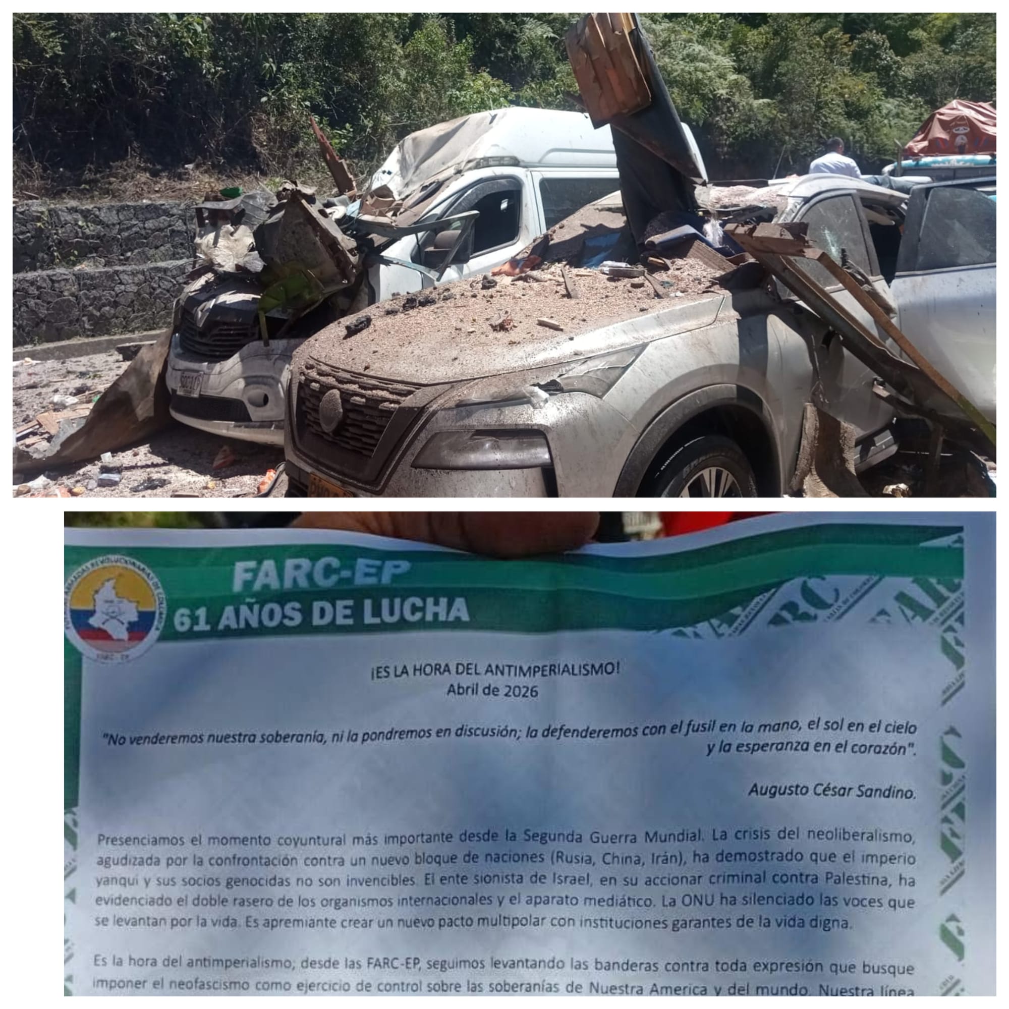 Escalada de violencia en el Cauca: EMC difunde panfleto contra el Gobierno en medio de mortal ataque terrorista en la Panamericana