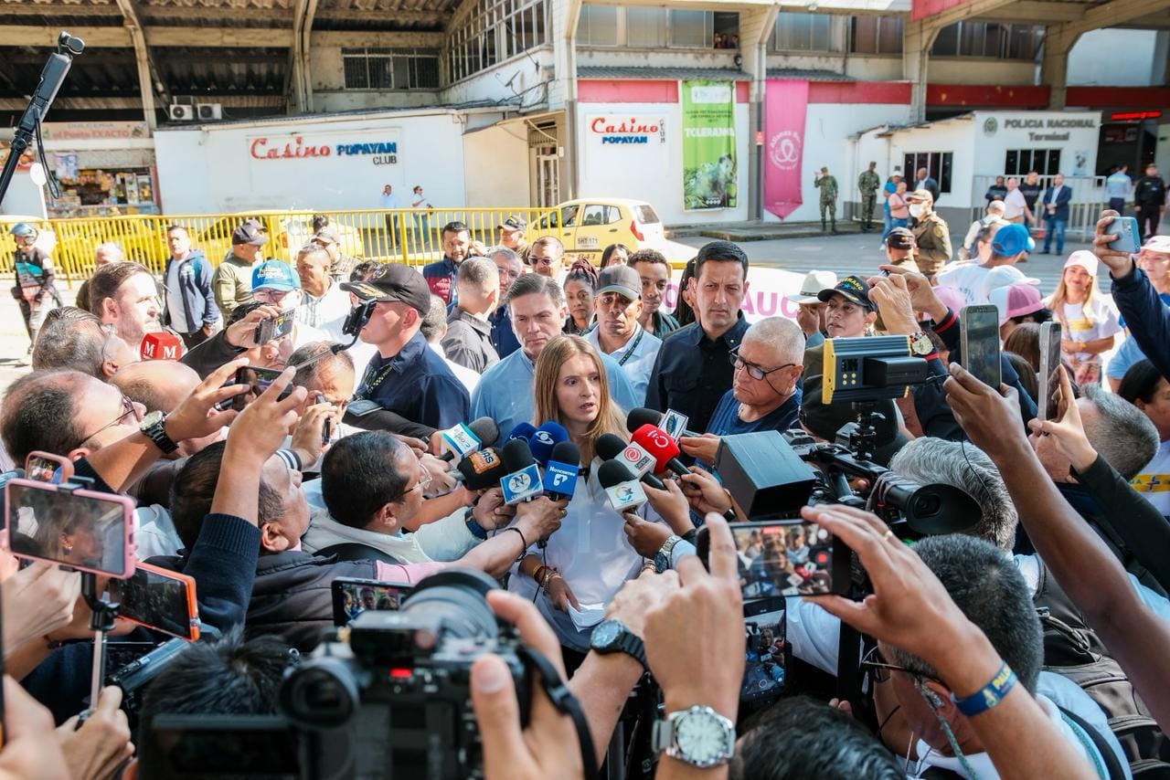 Paloma Valencia desde Popayán: "No me corro; en mi gobierno se reactivan las capturas contra el cartel de la Paz Total"