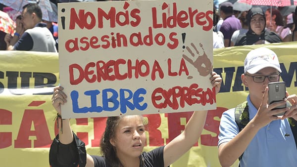 Al menos 34 líderes sociales han sido asesinados en Colombia durante 2026, denunció la Defensoría del Pueblo