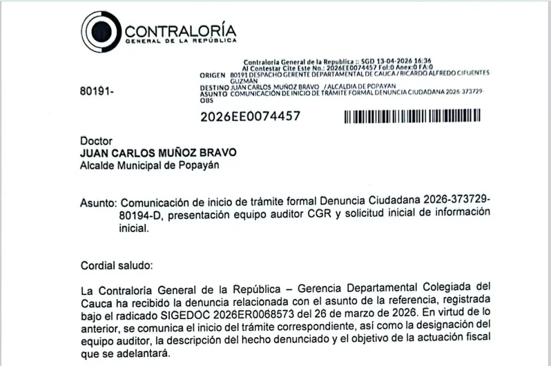 Contraloría investiga detrimento de $9.220 millones en la Avenida de los Próceres