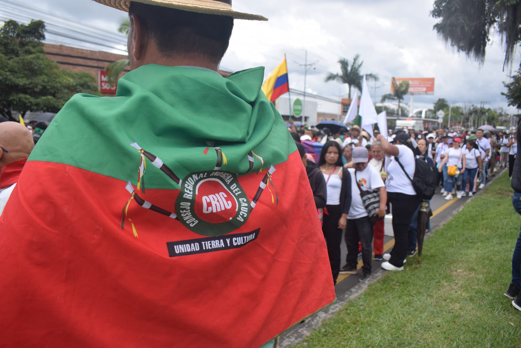 Movilización por la Vida y La Paz en Popayán; Aída Quilcué hizo un llamado para detener la guerra