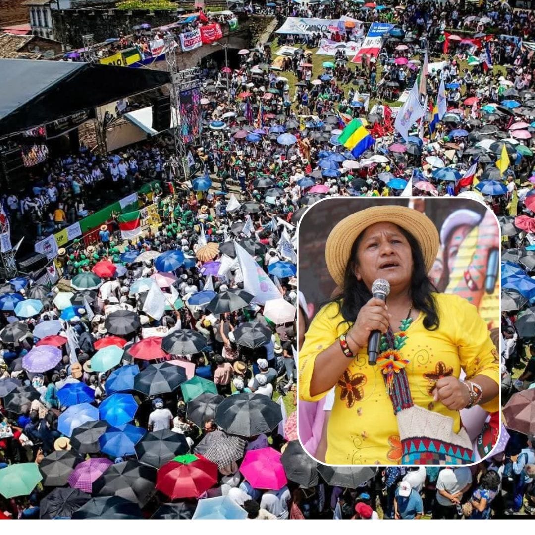 Aída Quilcué llamó a la unidad popular a la hora defender la movilización social en estas elecciones presidenciales