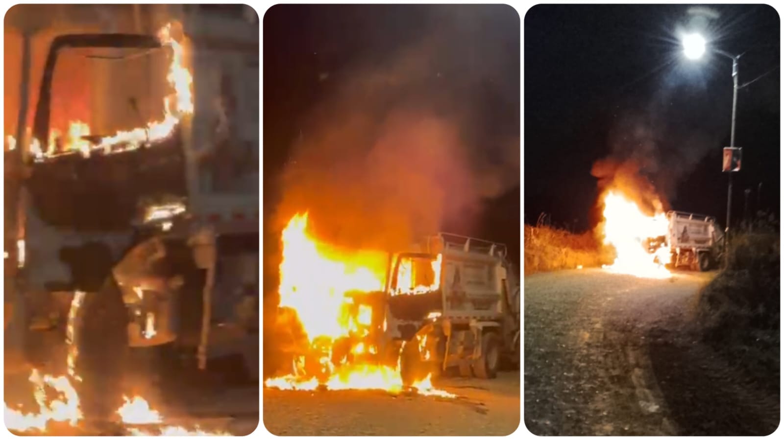 Queman otro carro recolector de Urbaser en Popayán