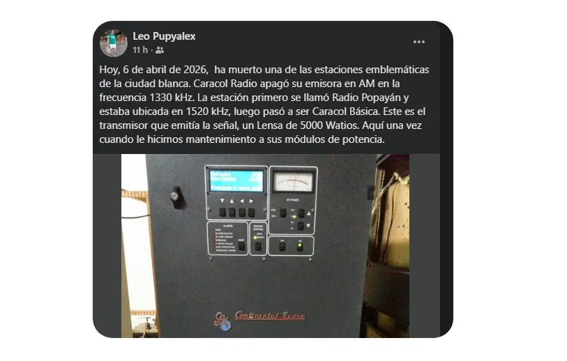 Adiós a la 1330 AM: Leonardo Pupiales relata el silenciamiento de una frecuencia histórica en Popayán