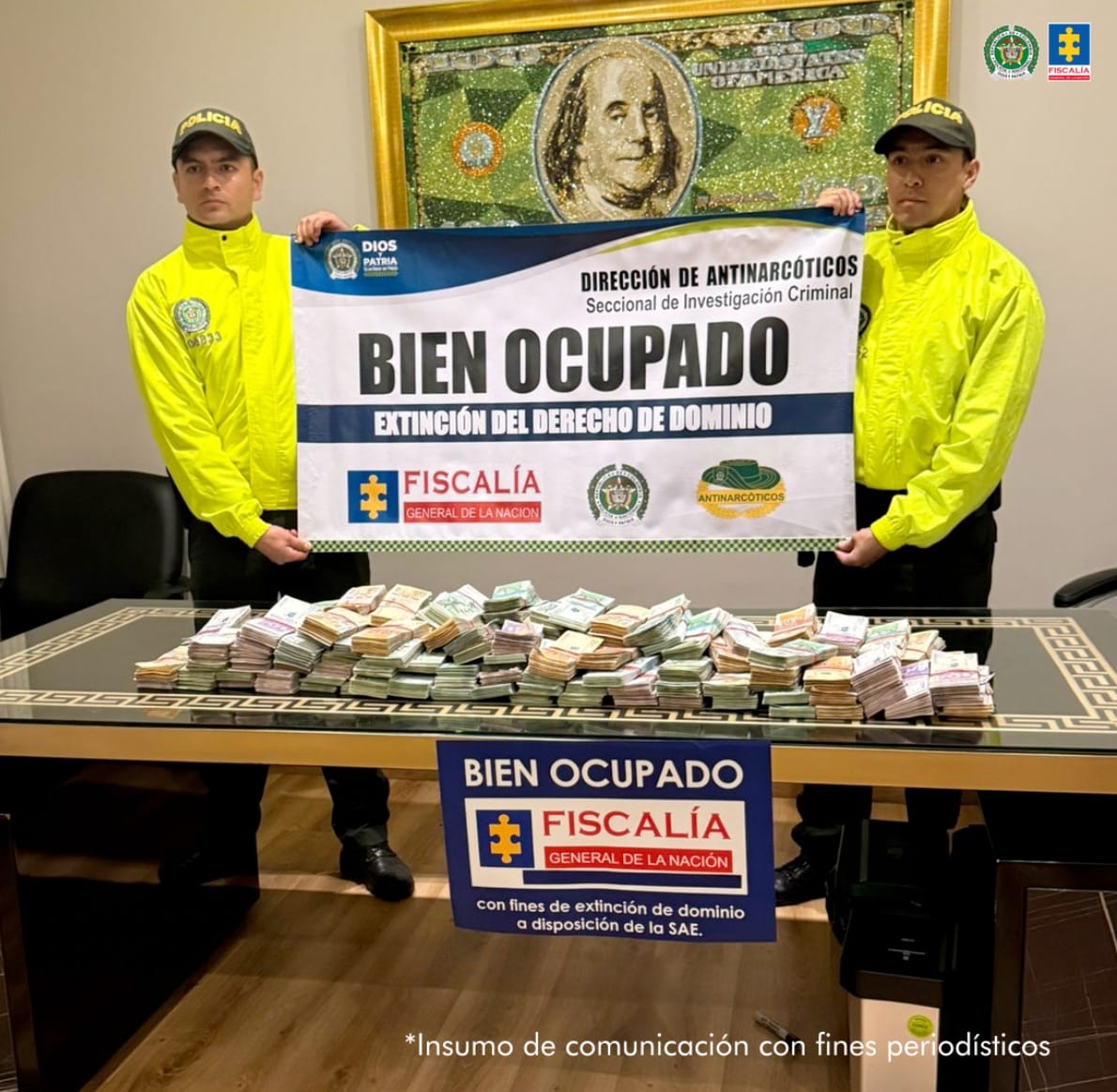 Golpe transnacional al narcotráfico: cinco capturados con fines de extradición y bienes por más de $20.000 millones incautados