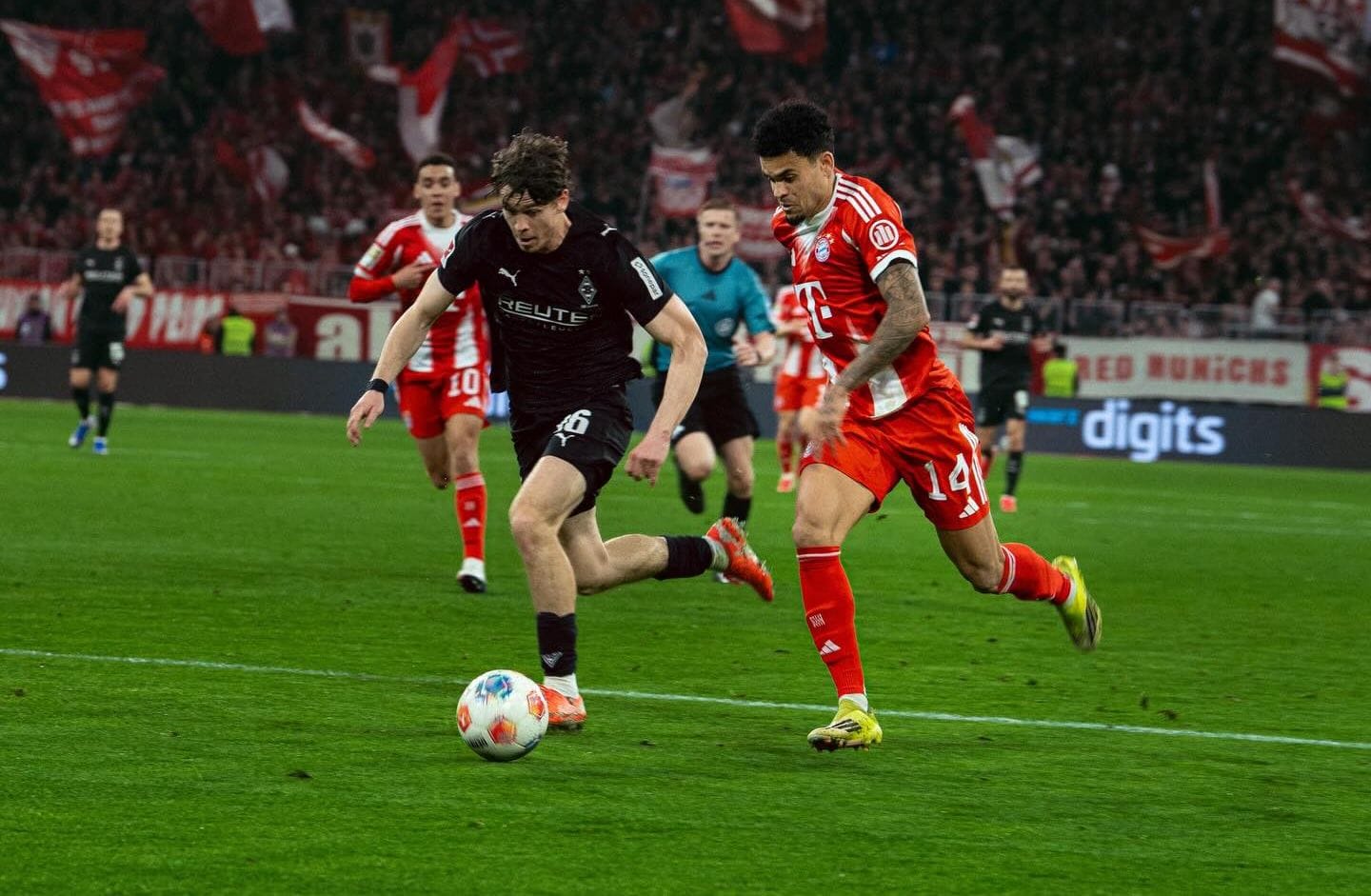 Luis Díaz silencia el Bernabéu y pone en ventaja al Bayern ante el Real Madrid