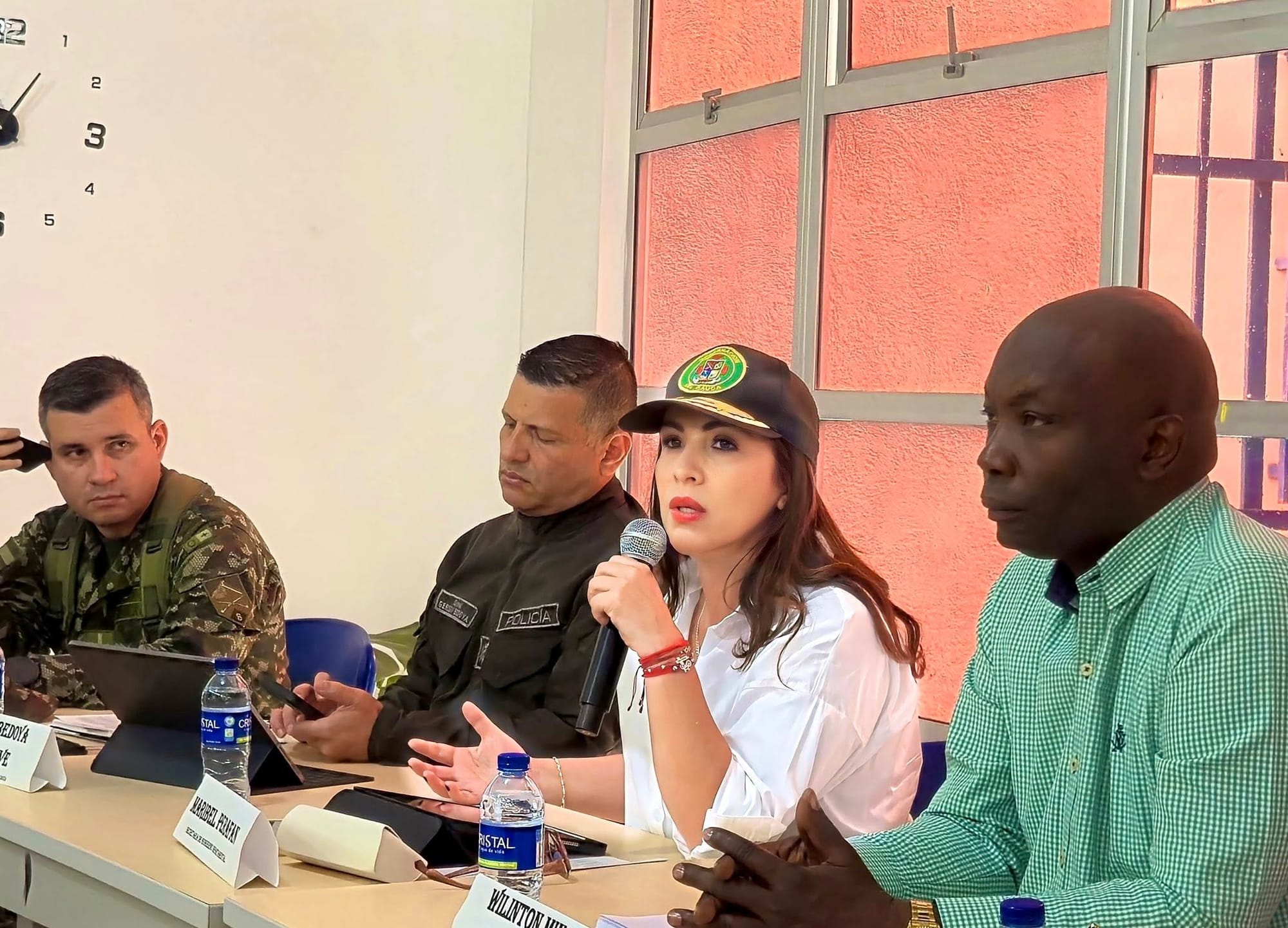 Autoridades refuerzan estrategias de seguridad en Guachené con mesa interinstitucional