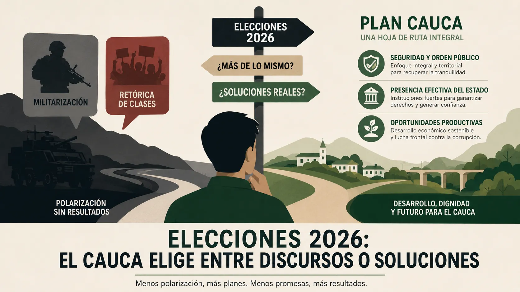 Elecciones 2026: Entre el desgaste del "vivir sabroso" y la urgencia de un verdadero 'Plan Cauca'